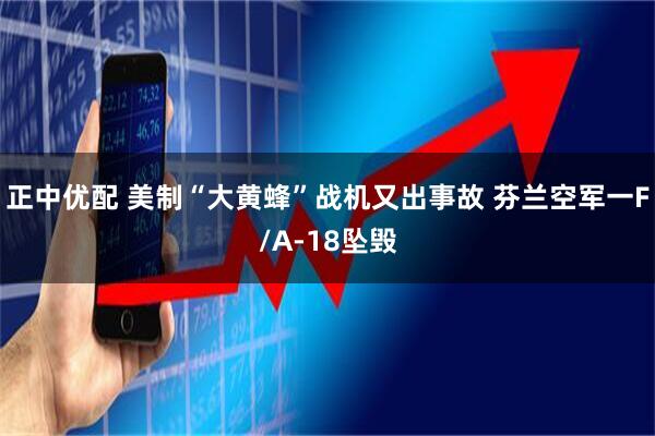 正中优配 美制“大黄蜂”战机又出事故 芬兰空军一F/A-18坠毁