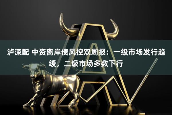 泸深配 中资离岸债风控双周报：一级市场发行趋缓，二级市场多数下行