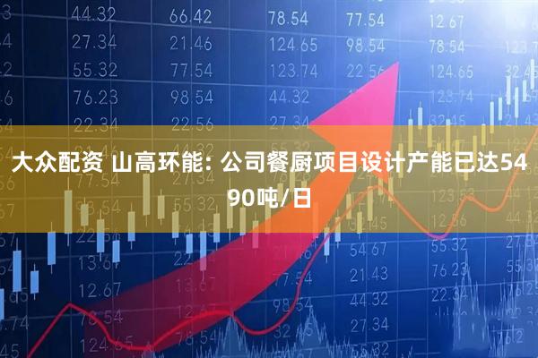 大众配资 山高环能: 公司餐厨项目设计产能已达5490吨/日