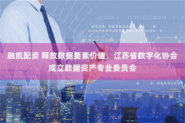 融凯配资 释放数据要素价值，江苏省数字化协会成立数据资产专业委员会