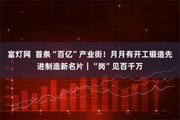 富灯网  首条“百亿”产业街！月月有开工锻造先进制造新名片｜“岗”见百千万