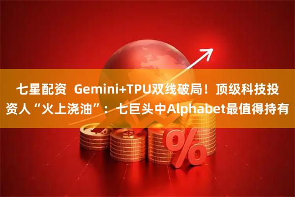 七星配资 Gemini+TPU双线破局!顶级科技投资人“火上浇油”:七巨头中Alphabet最值得持有